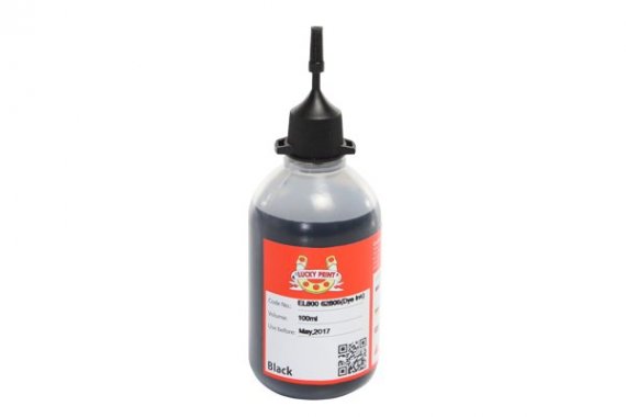 фото Фоточернила (водорастворимые) L800 изображение Фото-чернила L800 Lucky Print Black (100 ml)