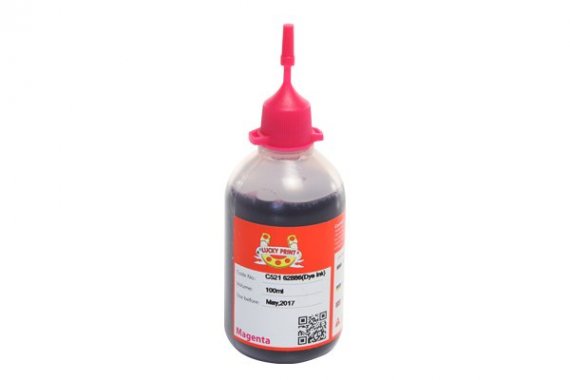 фото Фоточернила (водорастворимые) для Canon изображение Фото-чернила для Canon Lucky Print 521 Magenta (100 ml)