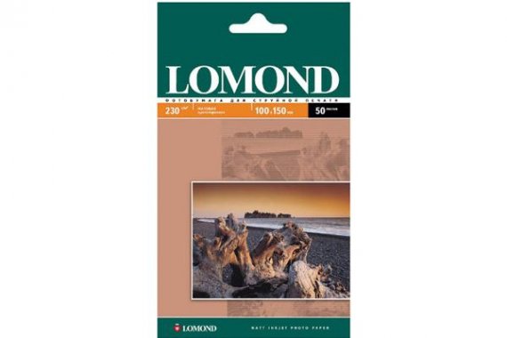 изображение Матовая фотобумага Lomond (10*15,230 г/м2), 50 листов