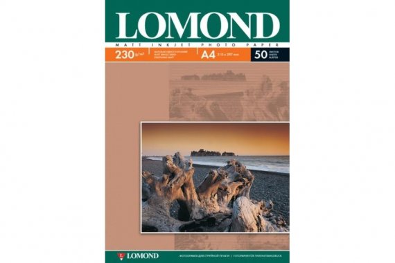 изображение Матовая фотобумага Lomond(А4,230 г/м2), 50 листов