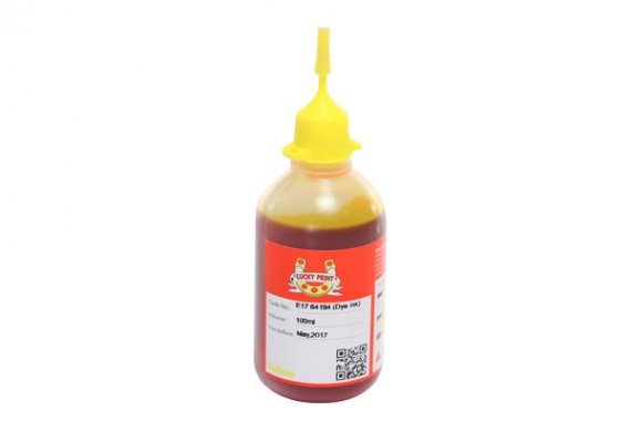фото Фоточернила (водорастворимые) для Epson изображение Фото-чернила для Epson Lucky Print 17UV Yellow (100ml)