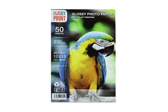 фото Глянцевая фотобумага Lucky Print изображение Глянцевая фотобумага Lucky Print (10*15, 230г.), 50 листов
