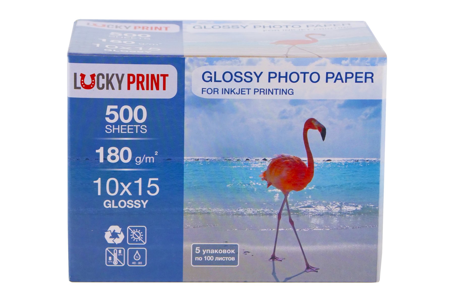Глянцевая фотобумага Lucky Print (10*15, 180г/м2),500листов купить ...