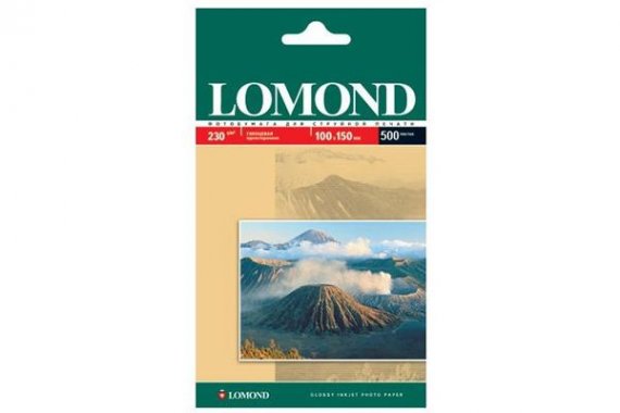 изображение Глянцевая фотобумага Lomond (10*15,230 г/м2), 500 листов