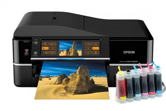 изображение МФУ Epson Stylus Photo TX800FW с СНПЧ