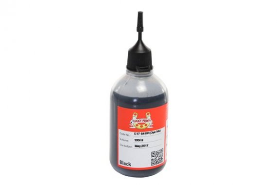 фото Фоточернила (водорастворимые) для Epson изображение Фото-чернила для Epson Lucky Print 17UV Black (100 ml)