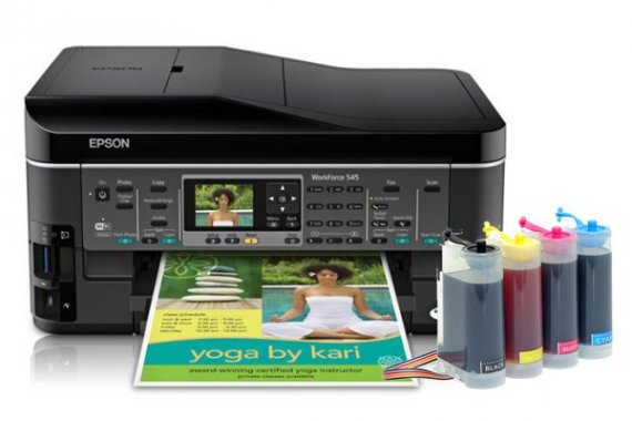 изображение МФУ Epson WorkForce 545 с СНПЧ King Size