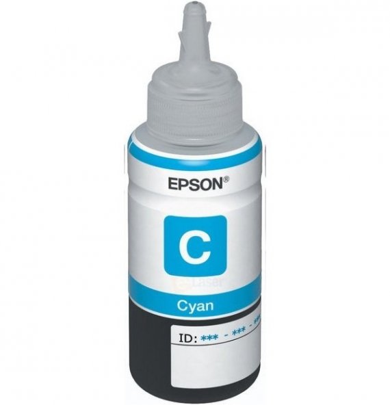 изображение Оригинальные чернила для Epson, T673 Cyan (70 ml) (C13T67324A)