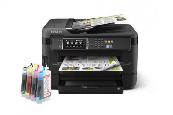 фото Epson WF-7620DTWF изображение МФУ Epson WorkForce WF-7620DTWF c СНПЧ