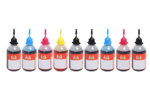 фото Набор ультрахромных чернил Lucky Print R2880 изображение Ультрахромные чернила Lucky Print для Epson R2880 (9*100 ml)