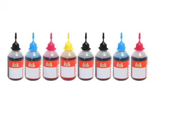 фото Набор ультрахромных чернил Lucky Print R2100 изображение Ультрахромные чернила Lucky Print для Epson R2100 (8*100 ml)
