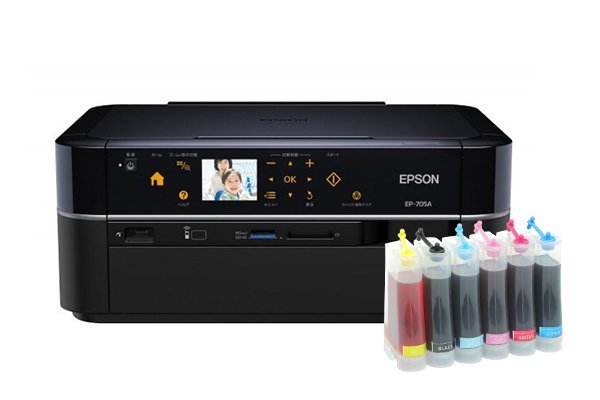 МФУ Epson EP-705A с СНПЧ купить в Москве: цена, обзор, характеристики и  видео