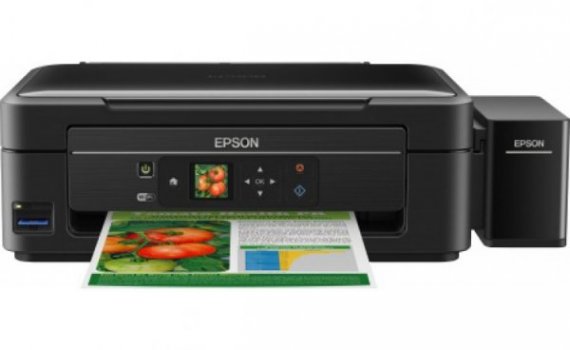 изображение МФУ Epson L456 с СНПЧ и чернилами Lucky Print