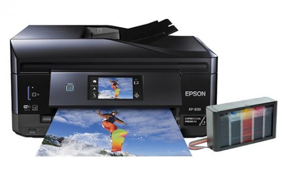 фото Epson XP-830 изображение МФУ Epson Expression Premium XP-830 с СНПЧ
