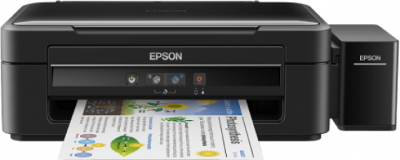 изображение МФУ Epson L382 с СНПЧ и чернилами Lucky Print