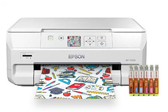 МФУ Epson Colorio EP-709A с картриджами Lucky Print купить в