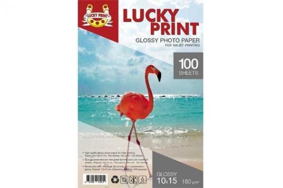 изображение Глянцевая фотобумага Lucky Print (10*15, 180г/м2),100 листов - Комплект 3+1