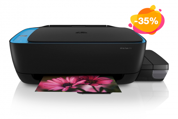 фото МФУ HP Ink Tank 319 изображение МФУ HP Ink Tank 319 с чернилами Lucky Print
