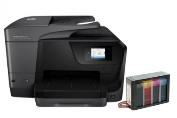 фото HP OfficeJet Pro 8710 изображение МФУ HP OfficeJet Pro 8710 с СНПЧ Hightech