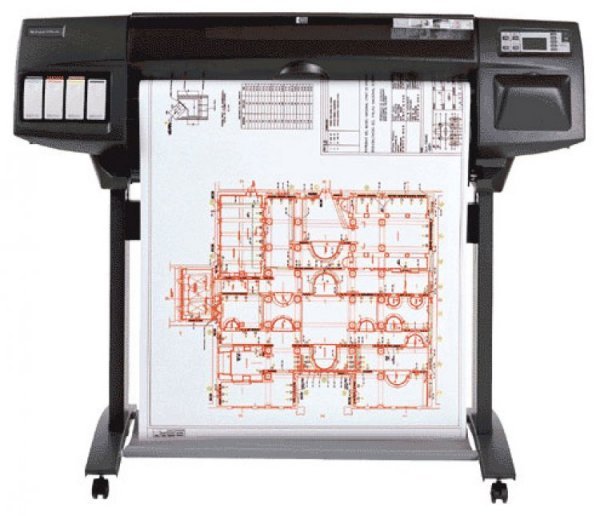 Купить Плоттер HP DesignJet 1050c plus с СНПЧ по доступной цене в Москве