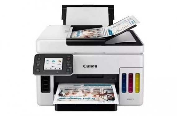 фото Canon GX7040 изображение МФУ Canon MAXIFY GX7040 с СНПЧ и чернилами Lucky Print