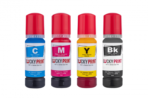 изображение Светостойкие чернила Lucky Print для Epson серии L (4*70 ml)