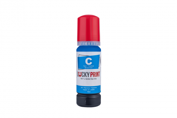 изображение Светостойкие чернила Lucky Print для Epson серии L Cyan 70 ml