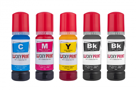 изображение Светостойкие чернила Lucky Print для Epson серии L (5*70 ml)