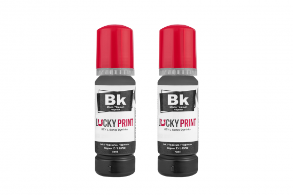 изображение Светостойкие чернила Lucky Print для Epson серии L Black (2*70 ml)