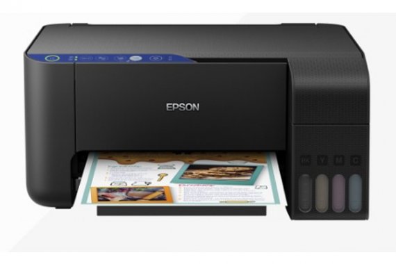 фото Epson L3151 с чернилами изображение МФУ Epson L3151 с СНПЧ и светостойкие чернилами Epson