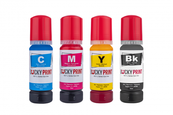 изображение Светостойкие чернила Lucky Print для Epson L3165 (4*70 ml)