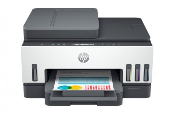 изображение МФУ HP Smart Tank 750 с оригинальной СНПЧ и чернилами Lucky Print